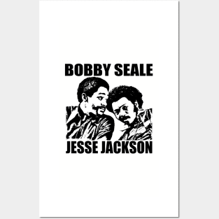 Bobby Seale and Jesse Jackson Posters and Art